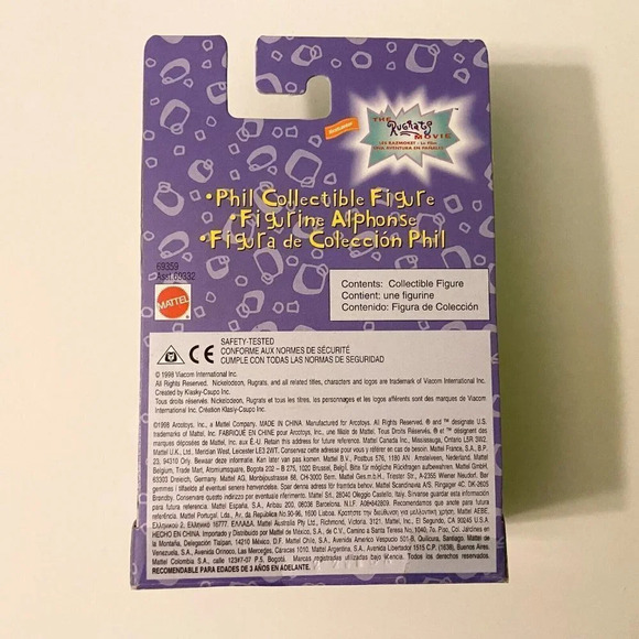 Vintage 1998 The Rugrats Movie Phil Collectible Nickelodeon Mattel Figure - Picture 4 of 12